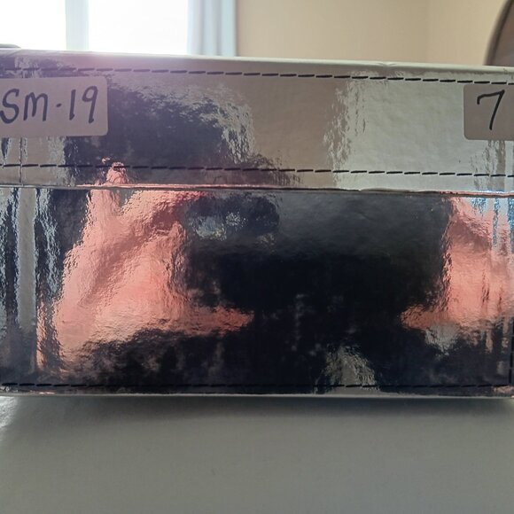 Sigerson Morrison Womens White Sandals Wedge Patent Leather Made in Italy - Picture 8 of 10